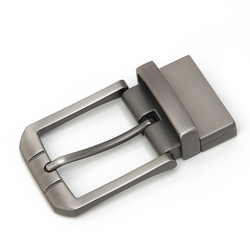 Belt Buckle Blank - หัวเข็มขัดโลหะผสมแบบหมุนได้ DIY ผ่านกระบวนการขัดแบบด้าน เหมาะสำหรับเข็มขัดที่มีความกว้าง 3.2-3.48 ซม.