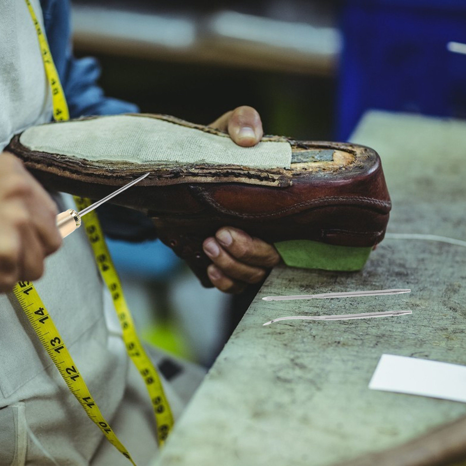 Leatherwork Machine - ชุดเครื่องมือเจาะหนัง 1 ชุด สำหรับซ่อมรองเท้า เครื่องมือซ่อมหนัง DIY