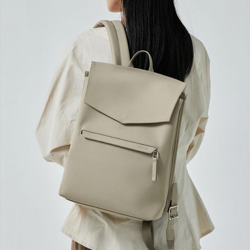 Leather Work Bag - แฟชั่นใหม่ญี่ปุ่นและเกาหลีสบายๆกระเป๋าเป้สะพายหลังอเนกประสงค์สําหรับทํางานเดินทางหรูหราสไตล์ธุรกิจผู้หญิงกระเป๋าอินเทรนด์