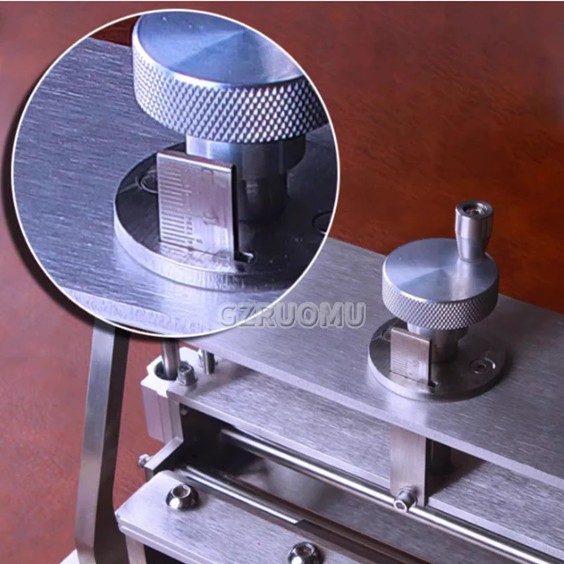 Leatherwork Machine - เครื่องแยกหนังแบบทำเอง วัสดุสแตนเลส 304 พร้อมลูกปืน ความกว้างการทำงาน 200
