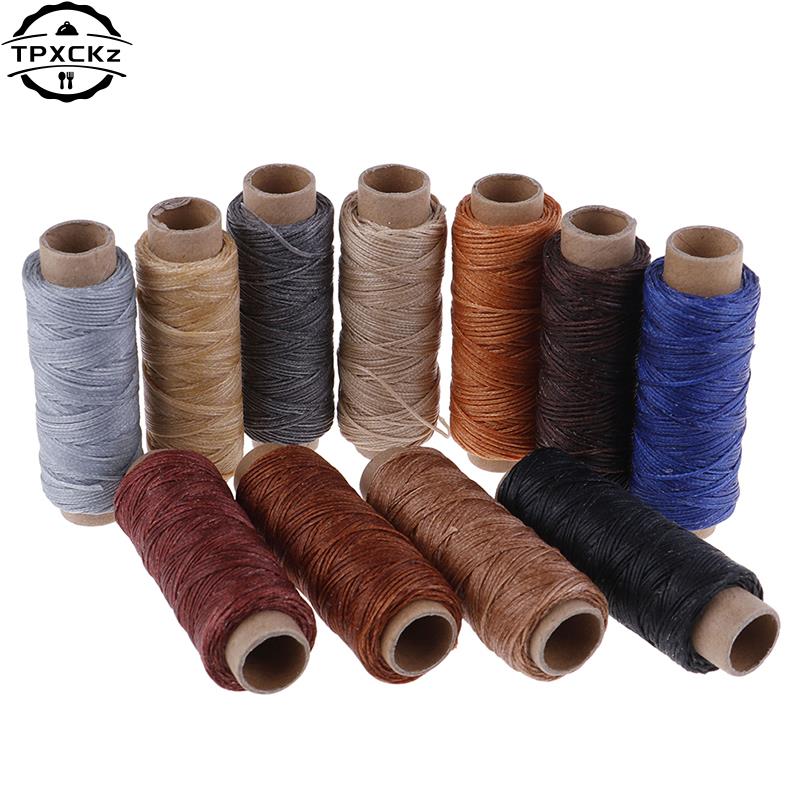 Leatherwork Roller - 50 m/ม้วน Waxed ด้ายเย็บผ้าสำหรับรองเท้าหนังเย็บมืองานฝีมือเครื่องมือเย็บสำหรับ DIY หนังเย็บด้าย
