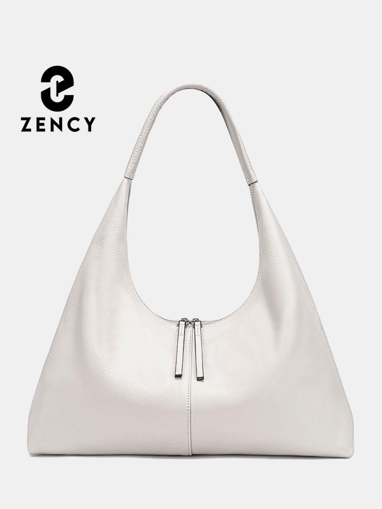Leather Work Bag - Zency ความจุขนาดใหญ่ Tote กระเป๋าหนังแท้ Hobo กระเป๋าผู้หญิงกระเป๋าถือไหล่กระเป๋าสําหรับนักช้อปทํางานสําหรับฤดูหนาวกระเป๋าสําหรับแม่ภรรยา