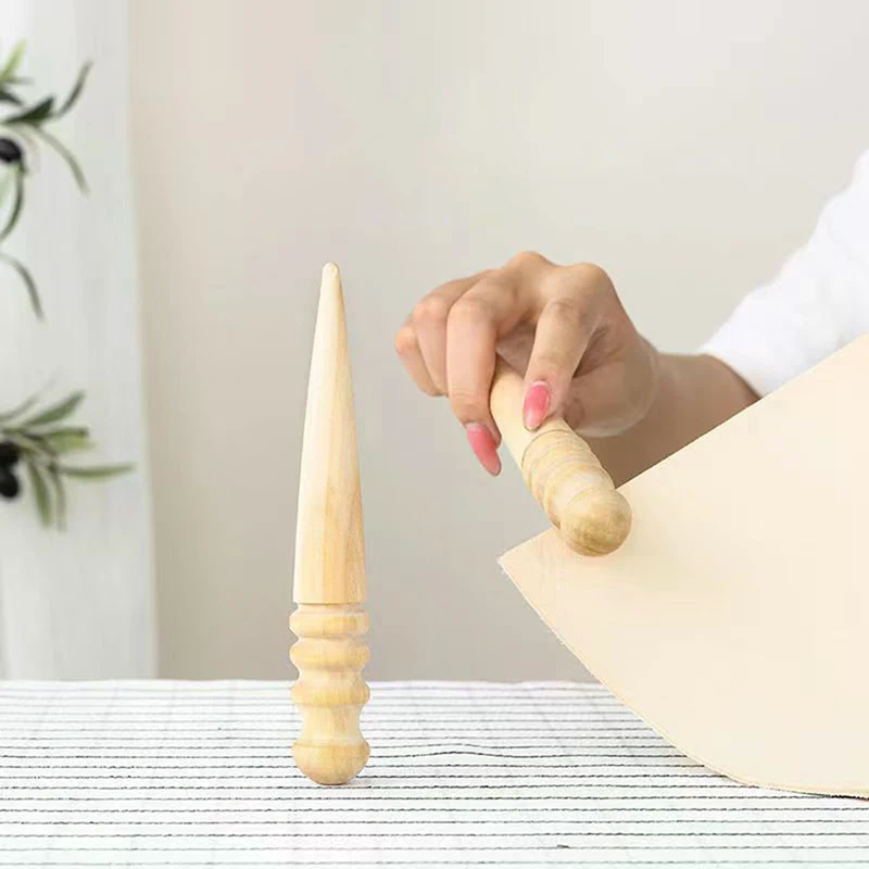 Used Leatherwork Tools - หนังไม้เนื้อแข็ง ขอบไม้กลมขัดเงา ใช้สำหรับขัดขอบงานหนัง ชุดเครื่องมืองานฝีมือ
