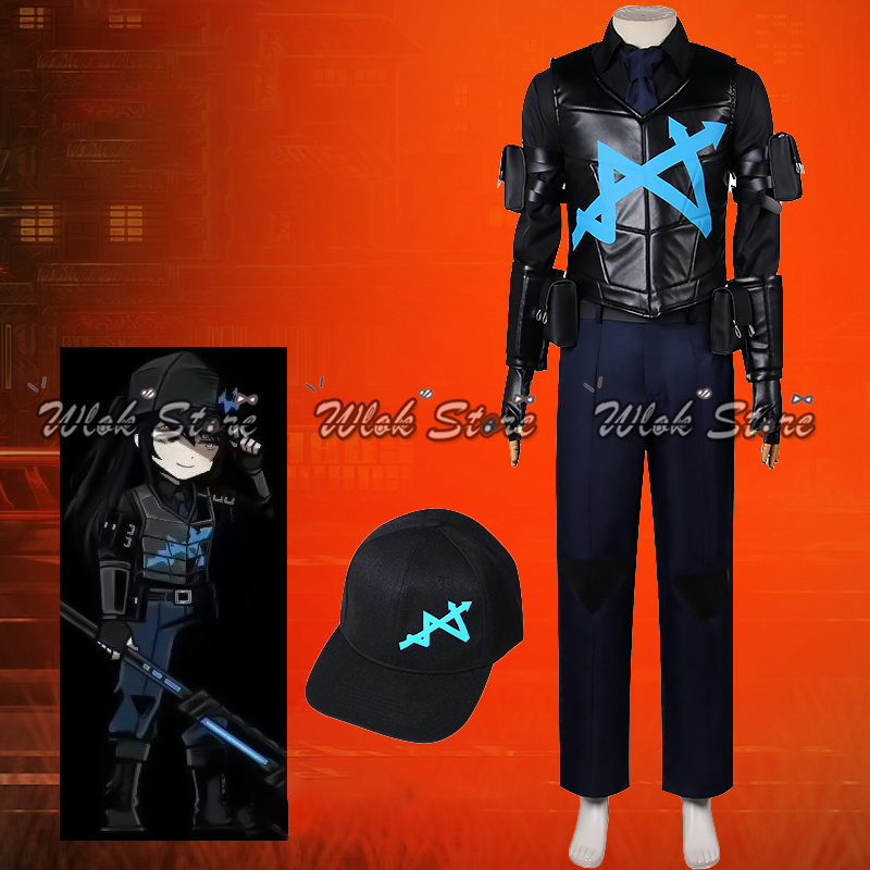 Leather Work Vest - เกม Limbus บริษัทคอสเพลย์ Hong Lu Sinclair