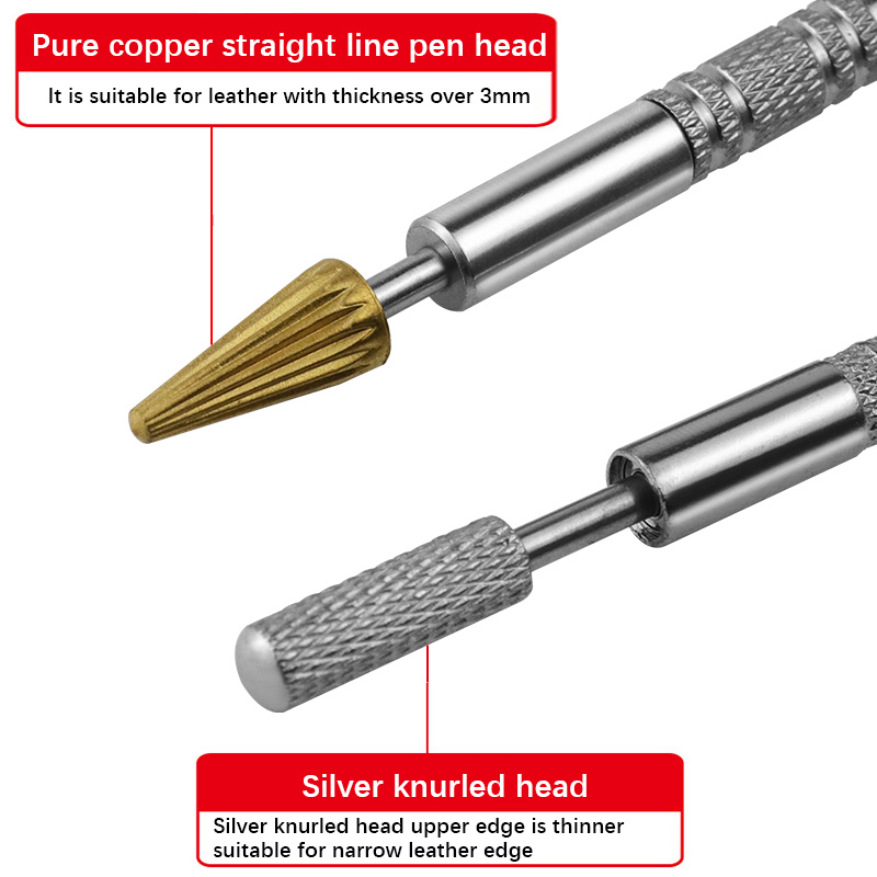 หนัง Dual HEAD EDGE น้ํามันกาว - Leatherwork Roller บทวิจารณ์และราคา