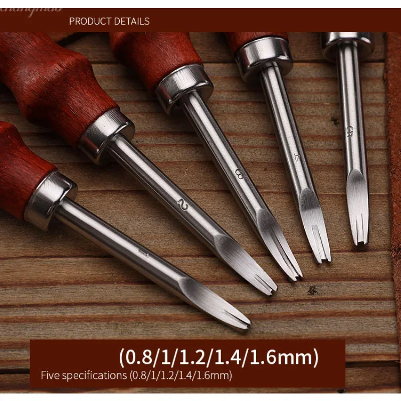 มีดตัดขอบหนัง 1 ชิ้น พร้อมด้าม - Leatherwork Edge Beveler บทวิจารณ์และราคา