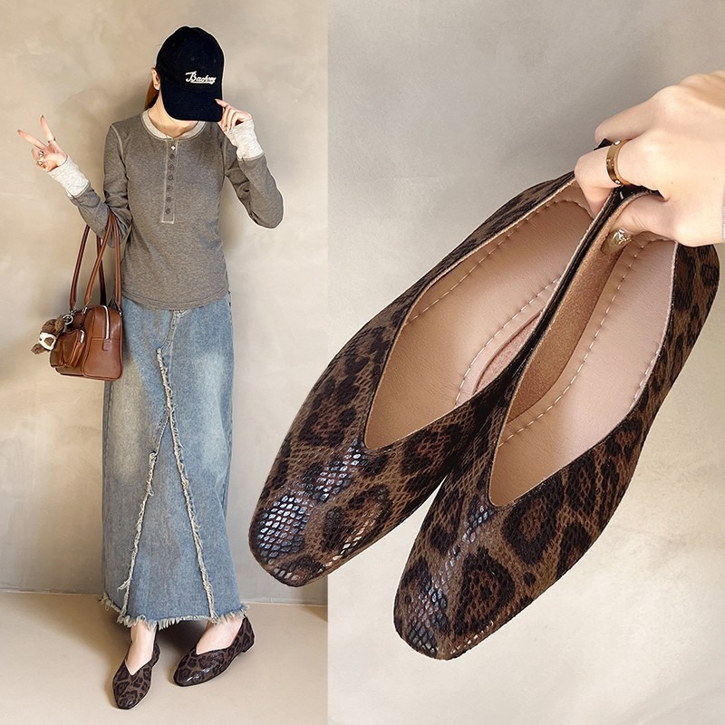 รองเท้าผู้หญิงแบบสวม หนังลายงู - Leatherwork Patterns Free บทวิจารณ์และราคา
