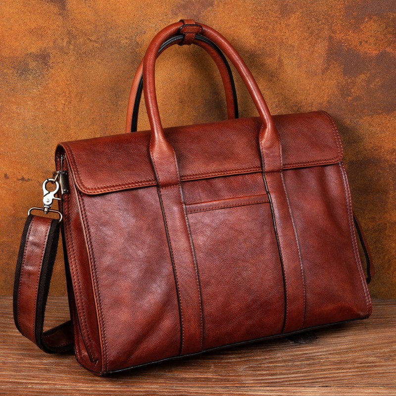 กระเป๋าถือหนังฟอกฝาดผักกระเป๋า - Leather Work Bag บทวิจารณ์และราคา