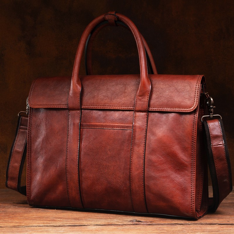 กระเป๋าถือหนังฟอกฝาดผักกระเป๋า - Leather Work Bag บทวิจารณ์และราคา