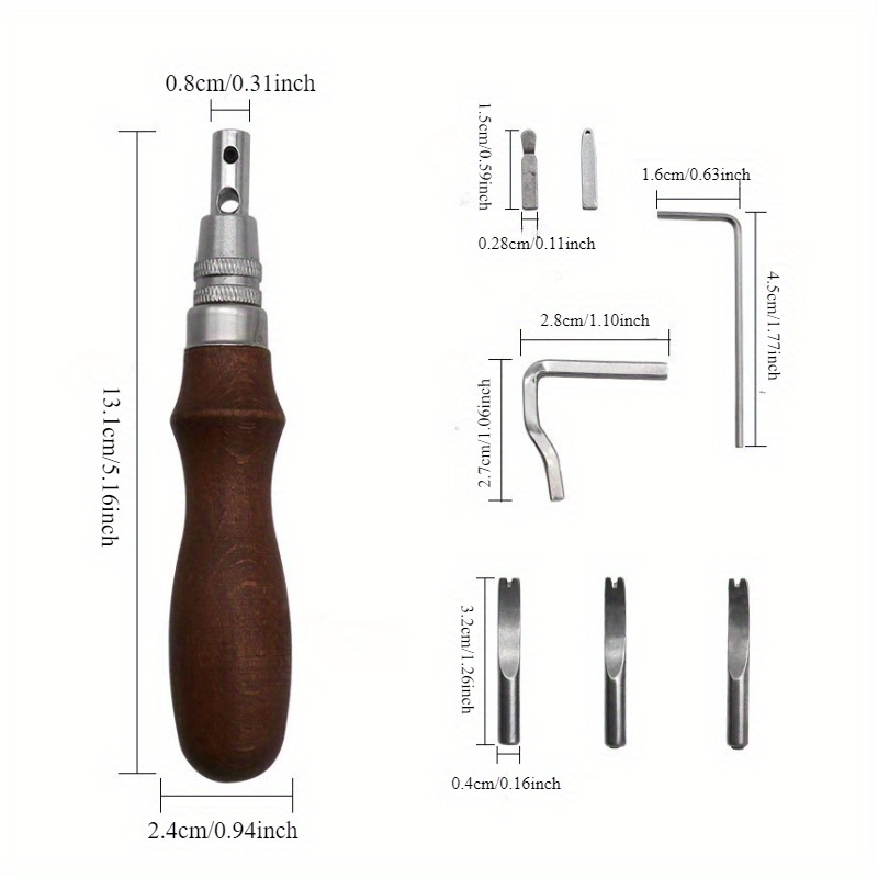 เครื่องมือเซาะร่องหนัง 7 in 1, - Leatherwork Edge Beveler บทวิจารณ์และราคา
