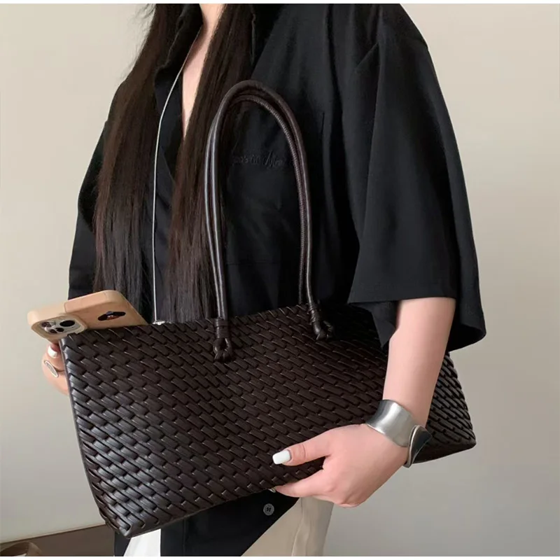 กระเป๋าโท้ทหนัง PU ดีไซน์หรูหร - Leather Work Bag บทวิจารณ์และราคา