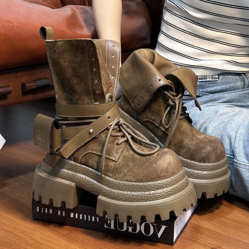 รองเท้าบูทคาวบอยหนังกลับหุ้มข้ - Youtube Leatherwork บทวิจารณ์และราคา