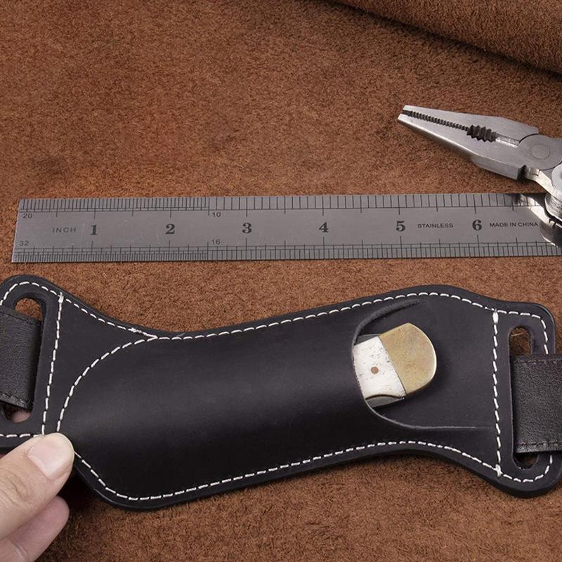 Vintage หนังเอวเข็มขัดพับมีดสํ - Leatherwork Knives บทวิจารณ์และราคา