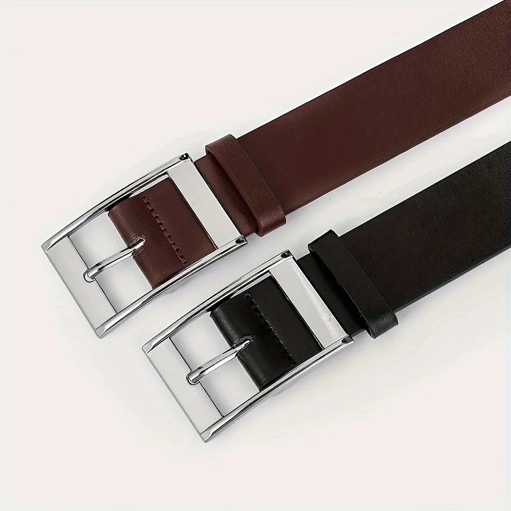 ใหม่หรูหราเข็มขัดผู้ชาย PU เข็ - Belt Buckle Blank บทวิจารณ์และราคา