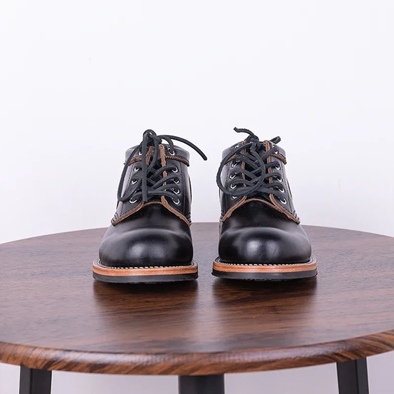 สีดําชา Core Cowhide Goodyear  - Youtube Leatherwork บทวิจารณ์และราคา
