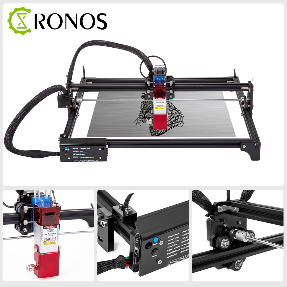 เครื่องตัดเลเซอร์ 10W, GRBL 32 - Leatherwork Machine บทวิจารณ์และราคา
