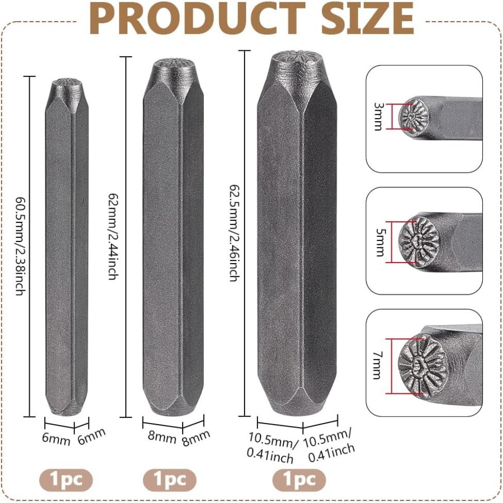 ชุดตราประทับโลหะรูปหัวใจ 3 ชิ้ - Leatherwork Machine บทวิจารณ์และราคา