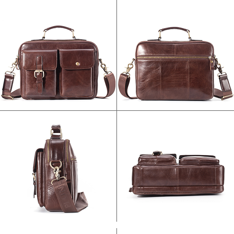 ยี่ห้อใหม่ Cowhide หนัง Messen - Leather Work Bag บทวิจารณ์และราคา