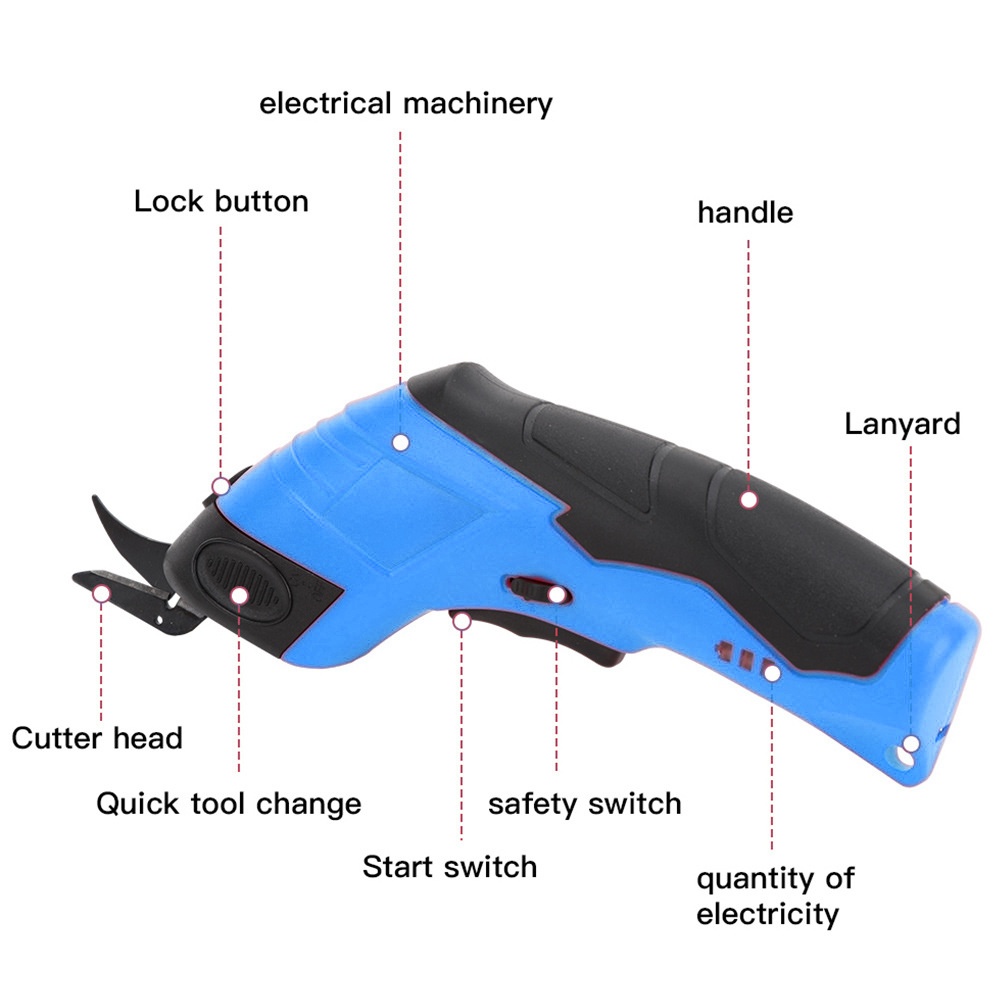 3.6V ไฟฟ้ากรรไกรตัดผ้าหนังตัดก - Leatherwork Machine บทวิจารณ์และราคา