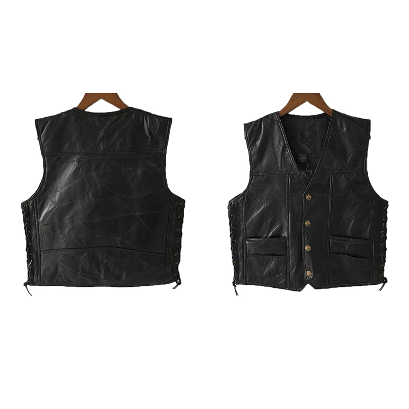 2020เสื้อกั๊กหนังขี่มอเตอร์ไซค - Leather Work Vest บทวิจารณ์และราคา