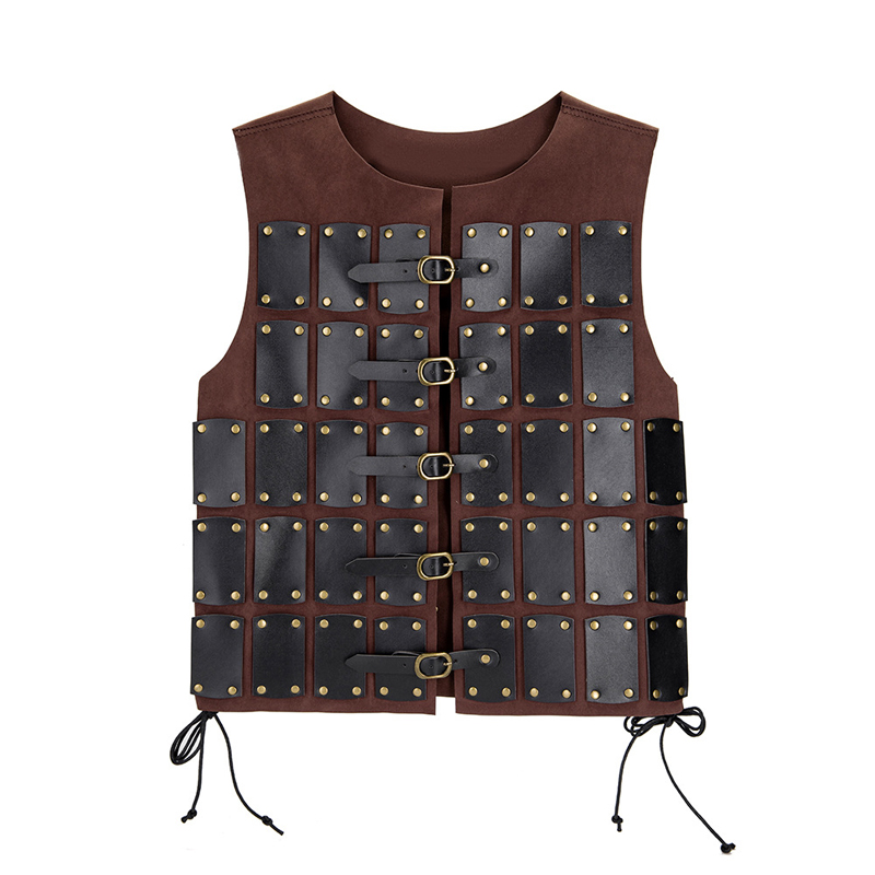 ชุดเกราะหนัง PU สไตล์ไวกิ้งยุค - Leather Work Vest บทวิจารณ์และราคา